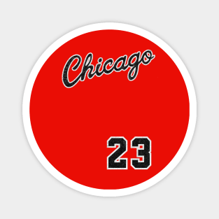 CLASSIC - Chicago Basketball Vintage/worn out Look Magnet